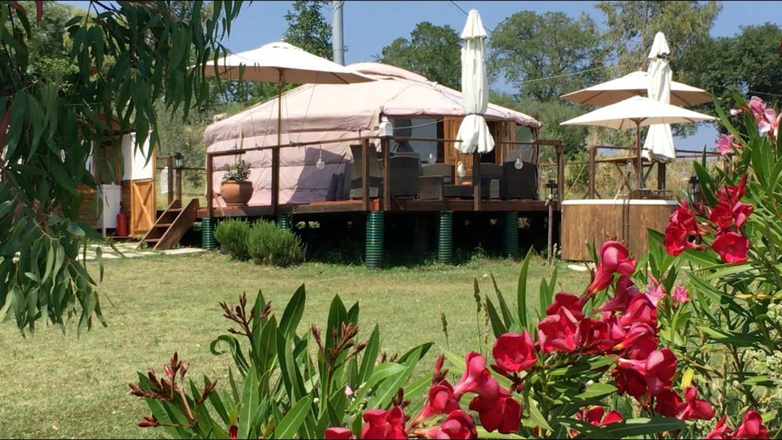 Glamping Abruzzo - The Yurt Hotel Catignano Exterior foto